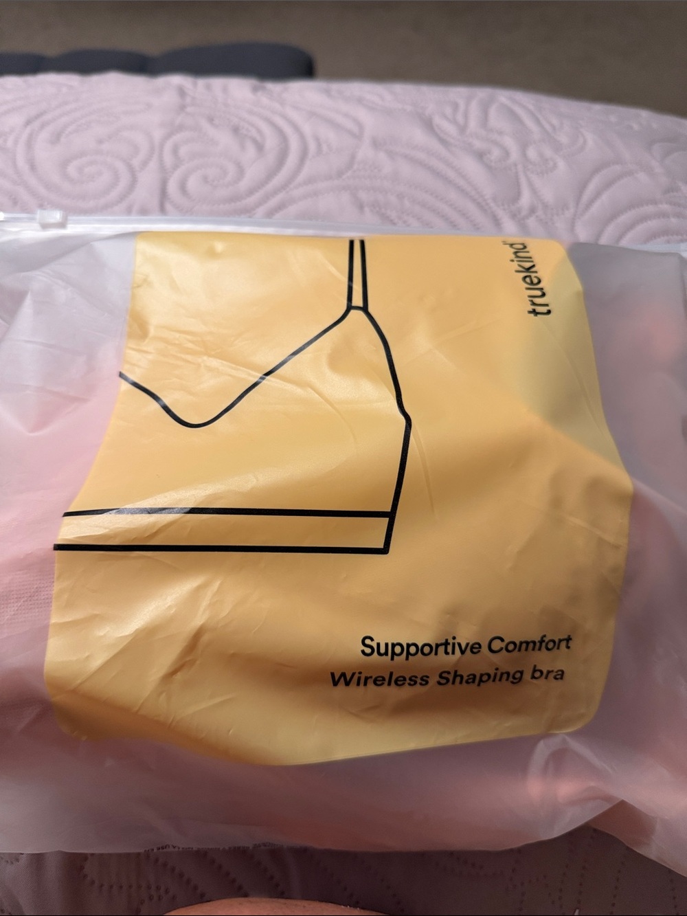 True&Kind Pink Wireless Shaping Bra - Supportive Comfort